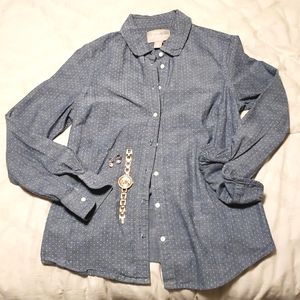 Medium Banana Republic soft wash button down dress shirt 100% cotton